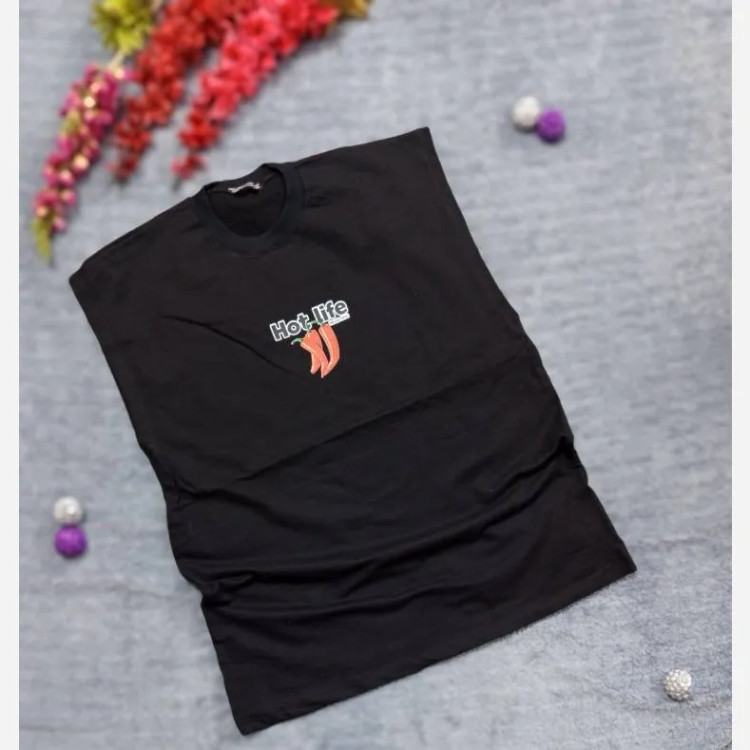 وست اسپرت سوپر نخ پنبه زنانه طرح فلفل سایز XL و 2XL