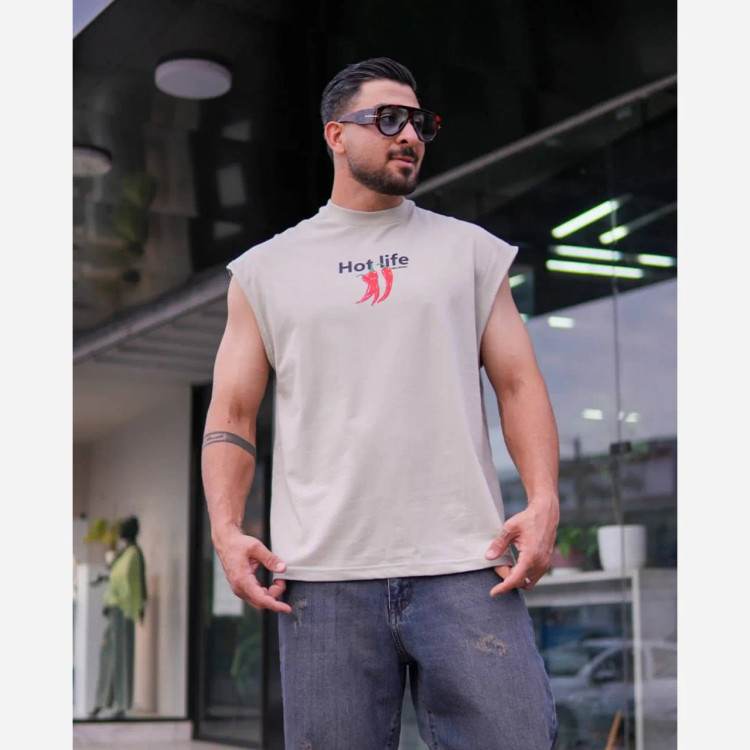 وست اسپرت سوپر نخ پنبه زنانه طرح فلفل سایز XL و 2XL
