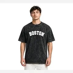تیشرت سنگشور گرم بالا BOSTON مدل قواره دار سایز بزرگ