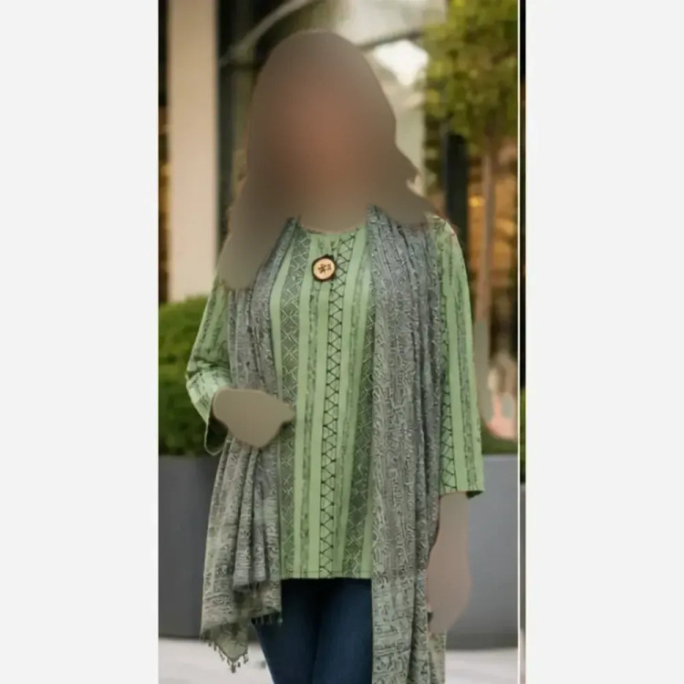 تونیک سنتی قواره دار تسلا وارداتی فری سایز