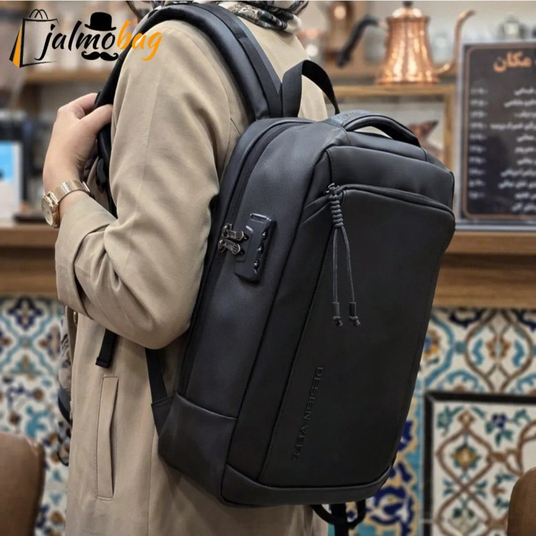 کوله پشتی لپتاپ دانشجویی و اداری قفل دار مناسب لپتاپ 17.5 اینچ