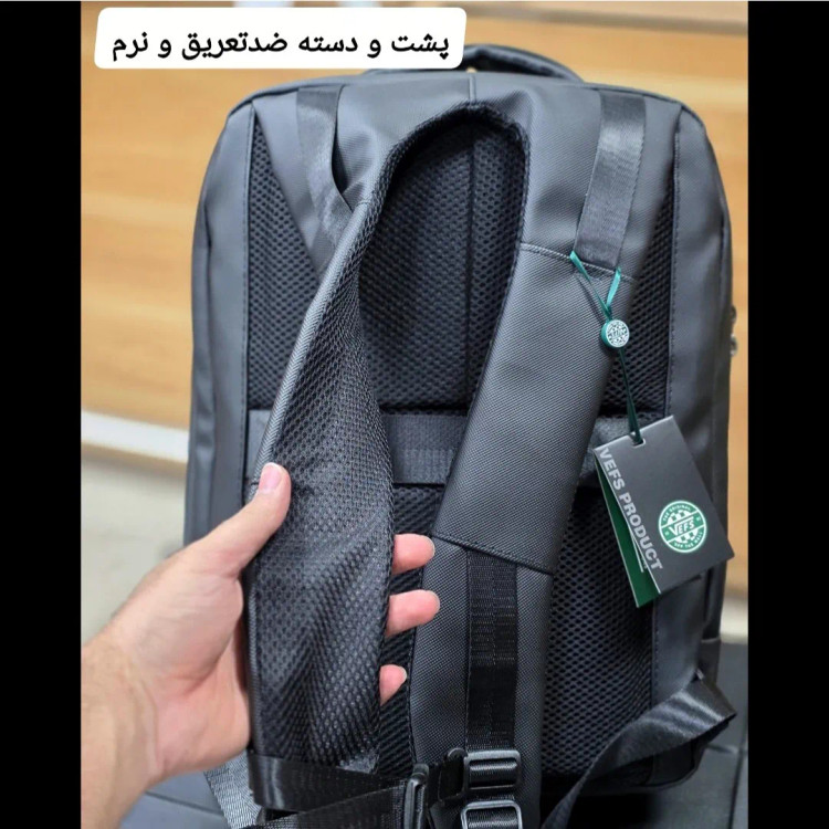 کوله پشتی لپتاپ دانشجویی و اداری قفل دار مناسب لپتاپ 17.5 اینچ