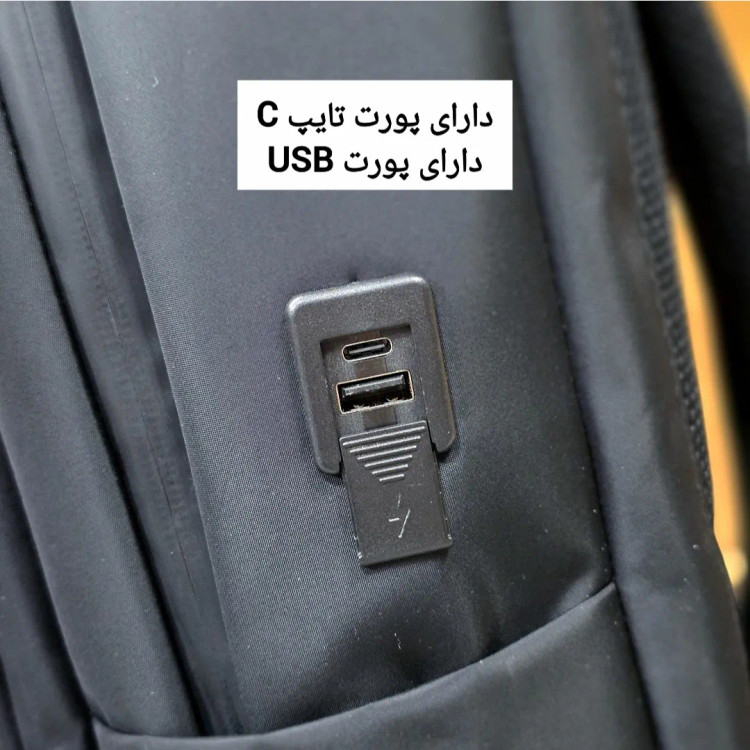 کوله پشتی لپتاپ دانشجویی و اداری قفل دار مناسب لپتاپ تا 17.5 اینچ مردانه و زنانه
