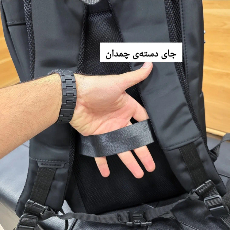 کوله پشتی لپتاپ دانشجویی و اداری قفل دار مناسب لپتاپ تا 17.5 اینچ مردانه و زنانه