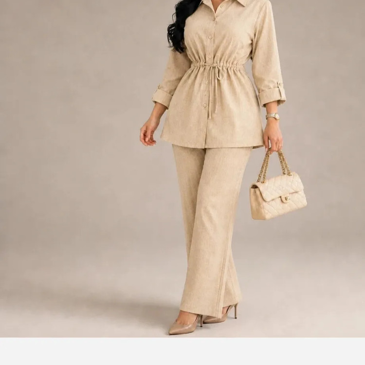 ست دوتیکه شانتون صوفیا مدل نیلوفر رنگ مشکی نسکافه ای سرمه ای سبز کرم سایز 1 و 2