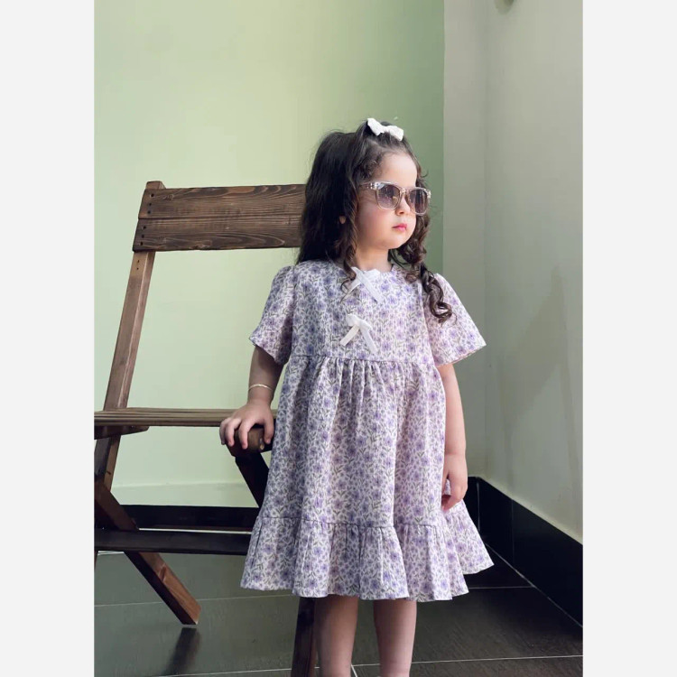پیراهن عروسکی پفکی دخترانه مدل ترانه سایز 2، 4، 6