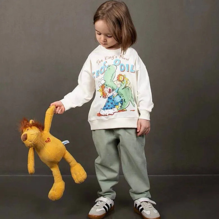 ست دورس 2 نخ و شلوار کتان کجراه گرم بالا مانکی دخترانه پاییزه 4 سایز