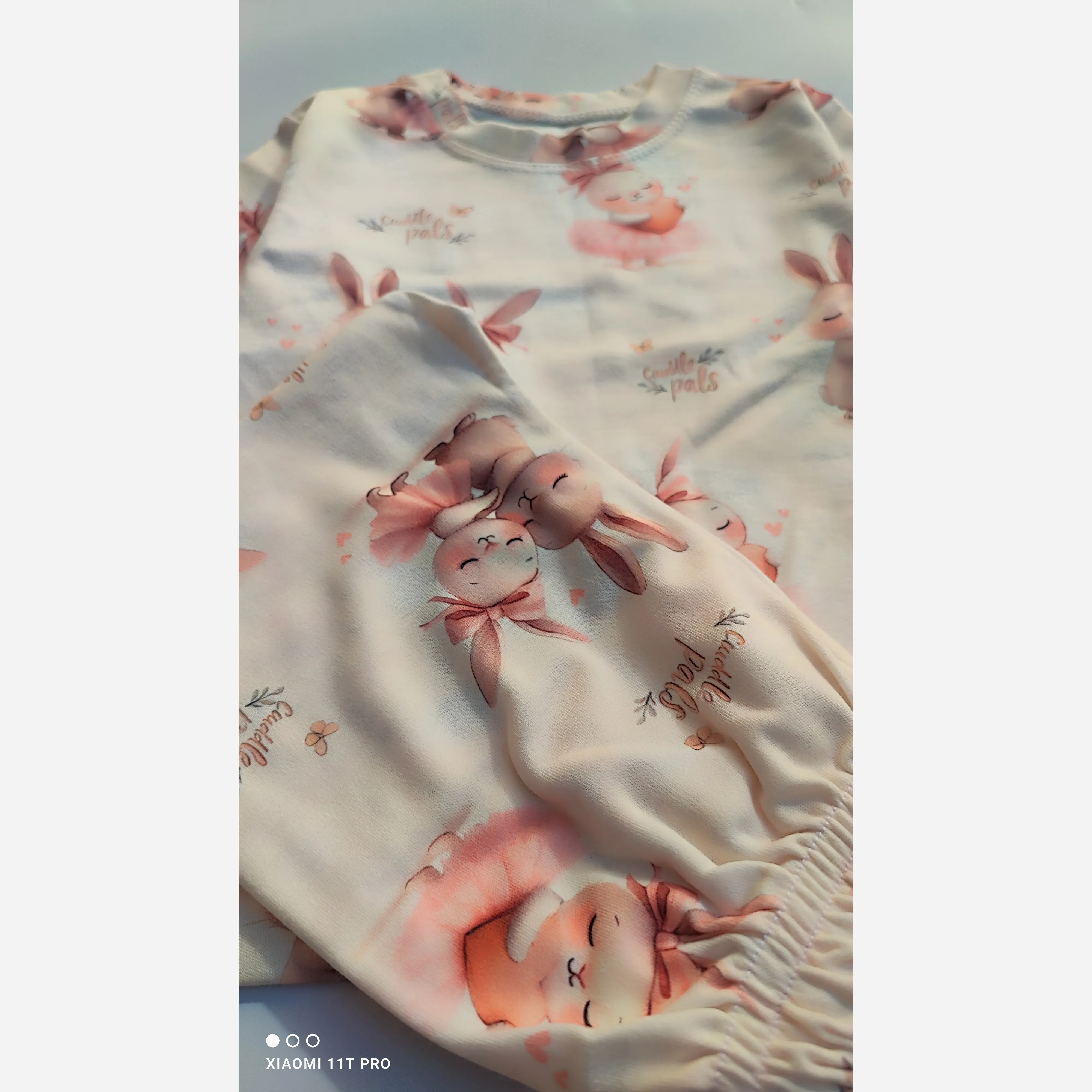 ست بلوز و شلوار راحتی طرح خرگوش نخ و پنبه سایز 35 و 40