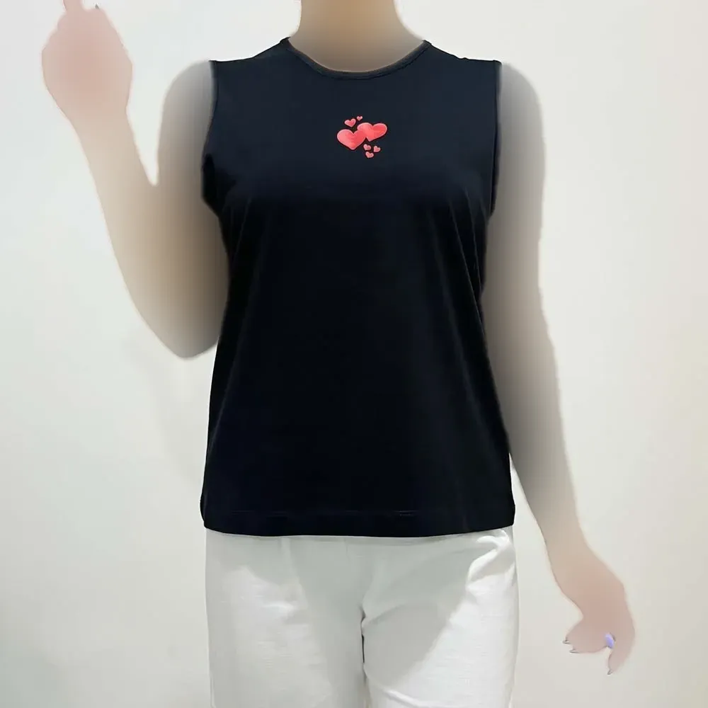تاپ زنانه نخ پنبه چاپدار