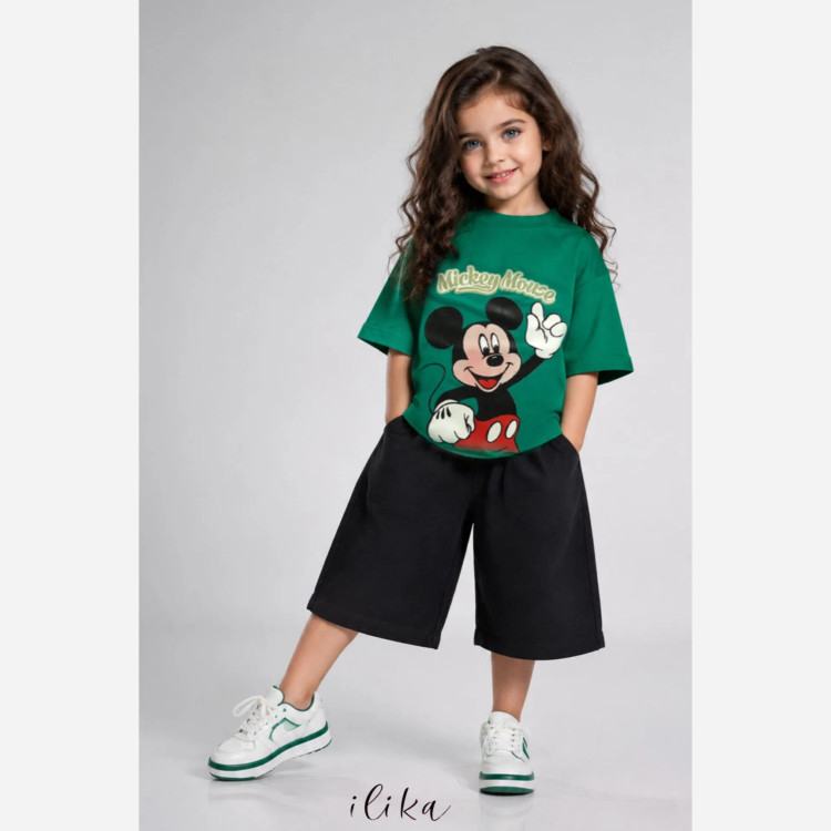 ست تیشرت و شلوارک دخترانه و پسرانه سایز 40 تا 55