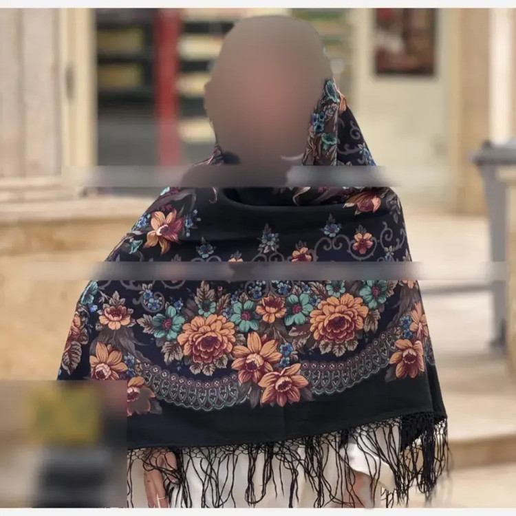 روسری ترکمنی پشمی اصل پاولوا پوزاد مدل مریم قواره 148x148