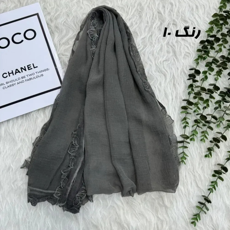 شال وارداتی حریر دانتل مجلسی و روزمره قواره 200 در 65