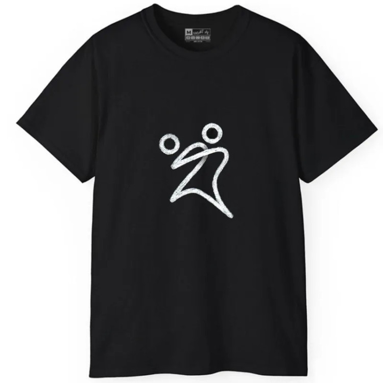 تیشرت آستین کوتاه مردانه پاد آفرین مدل توپ والیبال کد484 طرح چاپ